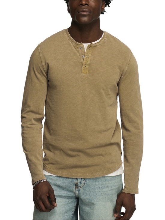 Lucky Brand Other - Lucky Brand Men's Crewneck Pull-On Henley Shirt in Olive Green • Size XXL • NWT